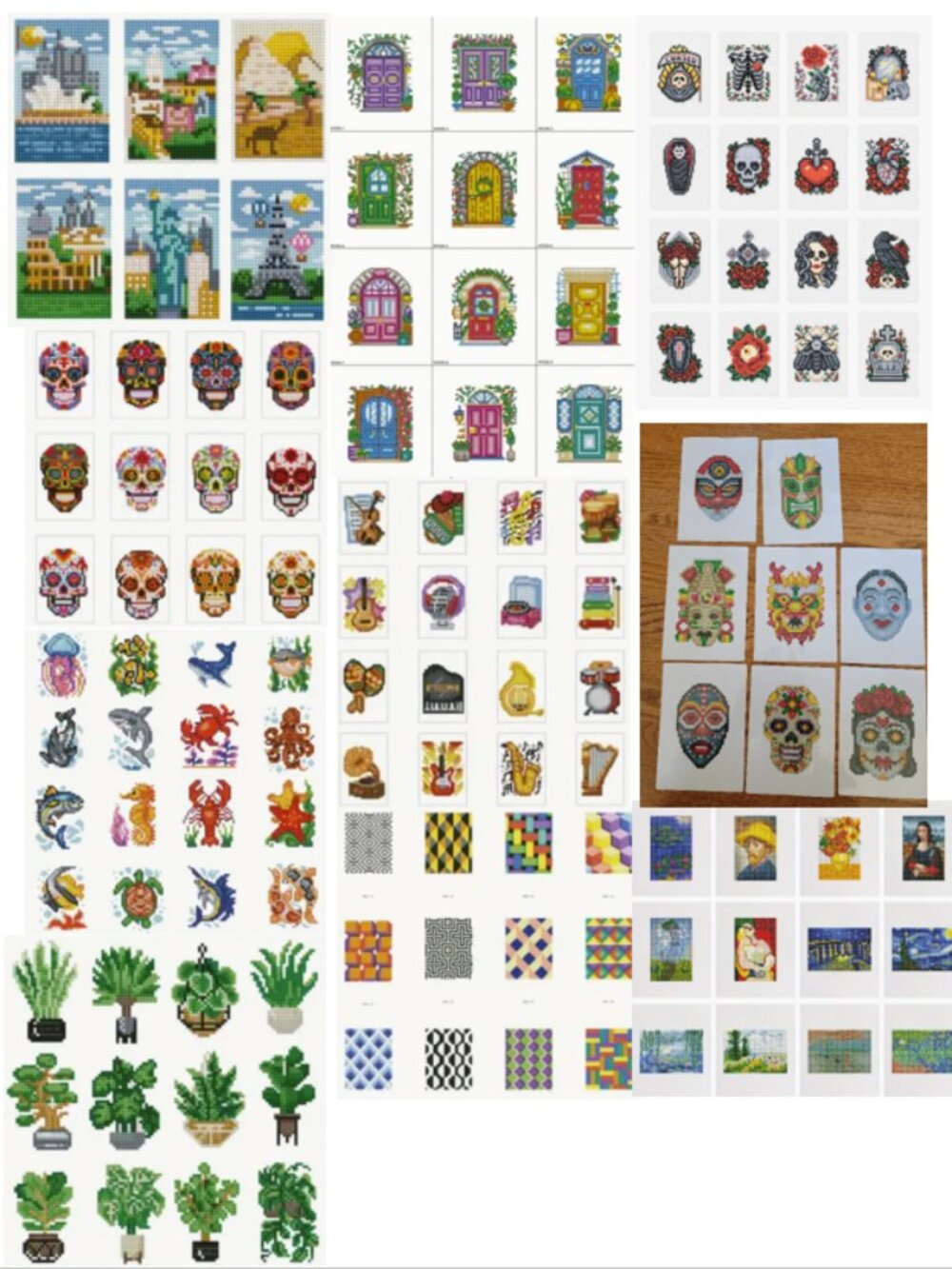 Mini Diamond Painting Mega Lot – 10 Complete Sets
